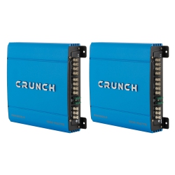 CRUNCH Powerdrivex 1000 Watt 4 Channel A/b Car Stereo Amplifier (2 Pack) In Blue