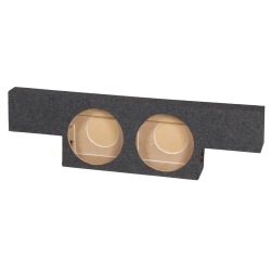 QPOWER Non HD Crew Cab Behind Seat Dual 10" Subwoofer Box