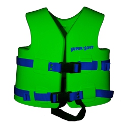 TRC RECREATION Super Soft Child Life Jacket Swim Vest, Medium, Fierce In Green