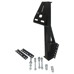 TOW TUFF Ttf-08HD Heavy Duty Steel Universal Spare Trailer Tire Carrier In Black
