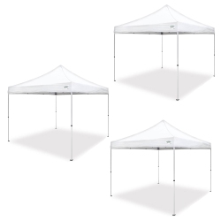 CARAVAN CANOPY Pro 2 10 X 10 Foot Straight Leg Instant Canopy (3 Pack) In White