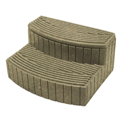 GOOD IDEAS Sora Steps Lightweight Outdoor And Indoor Storage Step, Sandstone