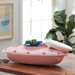 CREEKKOOLER Pup 15 Quart Floating Beverage Water Portable Cooler, Rose' All Day