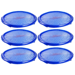 SOLAR SUN RINGS Uv Resistant Pool Spa Heater Circular Solar Cover (6 Pack) In Blue