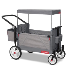 RADIO FLYER Odyssey Collapsible Stroll N Wagon With Storage Bag, Light In Gray