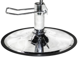 CHROMIUM Olivia Professional Styling Chair W/high Density Foam Cushions In Black