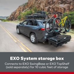YAKIMA Exo Gearlocker 10 Cubic Feet Vehicle Rooftop Cargo Box for Exo Swingbase