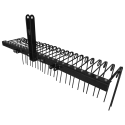 FIELD TUFF 60 Inch Pine Straw Rake W/ Coil Spring Tines & 3 Point Hitch, Steel