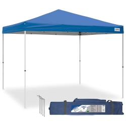 CARAVAN CANOPY V Series 2 Pro 10' X 10' Entry Level Straight Leg Canopy In Blue