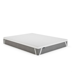 FLEXPEDIC Flex Fresh 2 Inch Gel Infused Memory Foam Mattress Topper, Twin Size