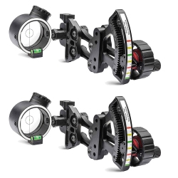 TRUGLO Pro Power Dot Illuminated Adjustable Range Rover Led Bow Sight (2 Pack)