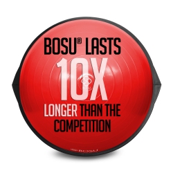 BOSU 26 Inch Yoga Sports Pro Balance Trainer Ball Exercise Equipment, Red/black