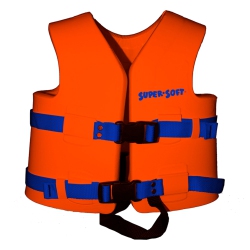 TRC RECREATION Super Soft Child Life Jacket Swim Vest, Small, Sunset In Orange