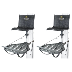 HAWK Helium Kickback Lvl Hang-On Tree Stand With Leg Extension Footrest (2 Pack)