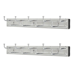 REV-A-SHELF Brc-14Cr 14" Mounted Pullout Belt Rack Organizer, Chrome (2 Pack)