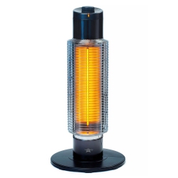 SENGOKU Heatmate Portable Instant Graphite Medium Tower Electric Heater In Black