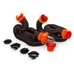 CAMCO Rhinoflex 20 Foot Rv Sewer Hose Kit With Pre Attached Bayonet Fittings