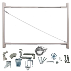 ADJUST-A-GATE Steel Frame Gate Building Kit, 36"-72" Wide Opening Up to 6' High