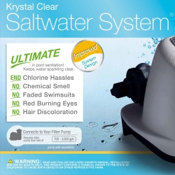 INTEX Saltwater System for Pool With Wall Mounted Pool Surface Skimmer