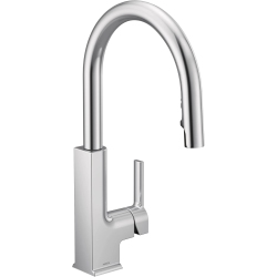 MOEN S72308 Sto One-Handle High Arc Pulldown Kitchen Faucet With Power Clean, Chrome