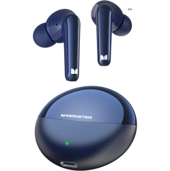 MONSTER N-Lite 203 Airlinks Wireless Earbuds, Bluetooth 5.3 Headphones \w Hifi Stereo, Crystal Clear Calls, 30H Playback, Type-C Charging, Touch