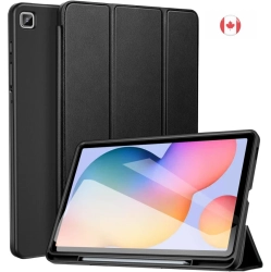 GENER Samsung Galaxy Tab S6 Lite 10.4" Case With Pen Holder - Auto Wake/sleep, Fits 2024/2022/2020 Models Sm-P625/p620/p619/p615 In Black