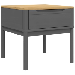 VIDAXL Lamp Table Floro 55X55X54 Cm Solid Wood Pine In Grey
