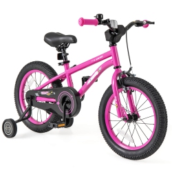 COSTWAY 16-Inch Kid's Bike for 4-7 Years Old With Adjustable Saddle & Anti-Slip Handlebar