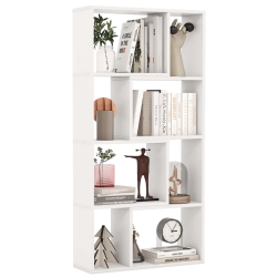 COSTWAY 48" Geometric Bookshelf Open-Back Bookcase With 8 Cubes 2 Anti-Toppling Devices