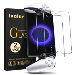 HLD 2 Pack Screen Protector Tempered Glass for Playstation Portal Remote Player Handheld 8 Inch 2023, Transparent HD Clear Anti-Scratch Screen