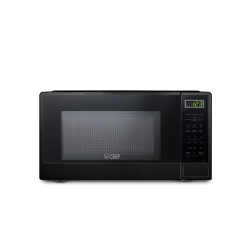 COMMERCIAL CHEF Countertop 1.1 Cubic Feet Microwave Oven, 1000 Watt Front With Cabinet, Chcm11100B In Black