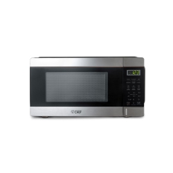 COMMERCIAL CHEF Countertop Microwave, 1.1 Cubic Feet With Stainless Steel Trim In Black