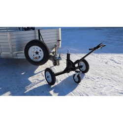TOW TUFF Tmd-1000Catv Adjustable Steel 1000Lb Heavy Duty Trailer Dolly In Black