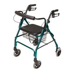 GRAHAM-FIELD Graham Field Lumex Walkabout Lite Rollator With Seat And 6 Inch Wheels In Teal