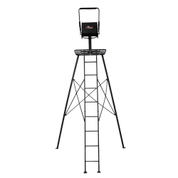 BIG GAME TREESTANDS Big Game The Defender 12.5 Ft Tripod Stand, Deer Hunting Ladder W/ Rotating Seat