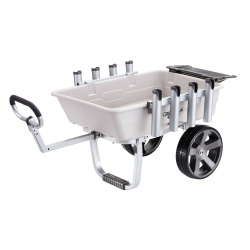 GORILLA CARTS 200 Pound Capacity Heavy Duty Poly Fish And Marine Utility Cart
