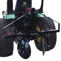 FIELD TUFF 43 Inch Disc Cultivator Garden Bedder And Hiller for 3 Point Tractor