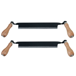 TIMBER TUFF 10" Straight Wood Blade Draw Shave Knife Woodworking Tool (2 Pack)