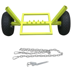 TIMBER TUFF Tmw-83 Heavy Duty Log Dolly With Chain, 1, 100 Pound Capacity In Green