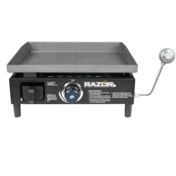 RAZOR GRIDDLE Ggt2160M 19 Inch Portable 1 Burner Lp Propane Gas Grill, Steel