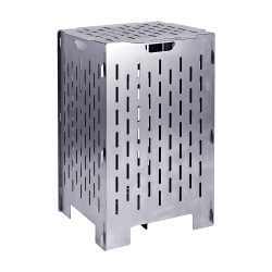 YARD TUFF Ytf-202036Bc 20 X 20 X 36 Inch Steel Burn Cage With Vent Holes In Gray