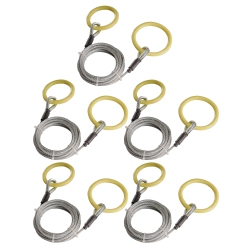 TIMBER TUFF Tmw-38 10Ft Atv Utv Log Lumber Choker Cable With Tow Rings (5 Pack)