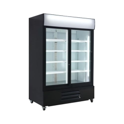 NEW AIR REF New Air Ngr-115-S Commercial 115" Double Glass Door Merchandiser