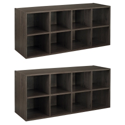 CLOSETMAID 5081 8 Box Closet Shoe Organizing Storage Station, Espresso (2 Pack)