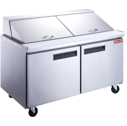 NEW AIR REF New Air Npt-060-Msa Commercial 60" Mega Top Double Door Salad/sandwich Prep Table - Ideal for Restaurants, Cafeterias & Food Processing