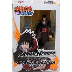 NARUTO Shippuden 6 Inch Action Figure Anime Heroes - Sasuke Uchiha Akatsuki Version