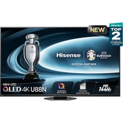 HISENSE 85U88N: 85-Inch 4K Qled Mini-Led Pro Tv With 144Hz, Quantum Dot, Dts Virtual, HDr10+, 2500 Nits, Imax Enhanced