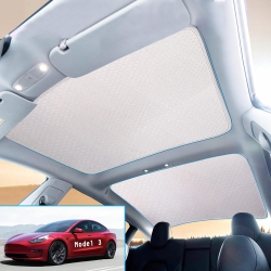 AXGEAR Roof Sunshade for Tesla Model 3 2024 Upgraded Glass Roof Uv Reflection Cover