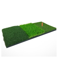 AXGEAR Turf Golf Hitting Mat 3 In 1 Practice Grass Mat Rough Fairway Tri-Turf In Green