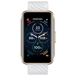 Motorola Moto Watch 40 46 x 30mm Smartwatch with Heart Rate Monitor - Rose